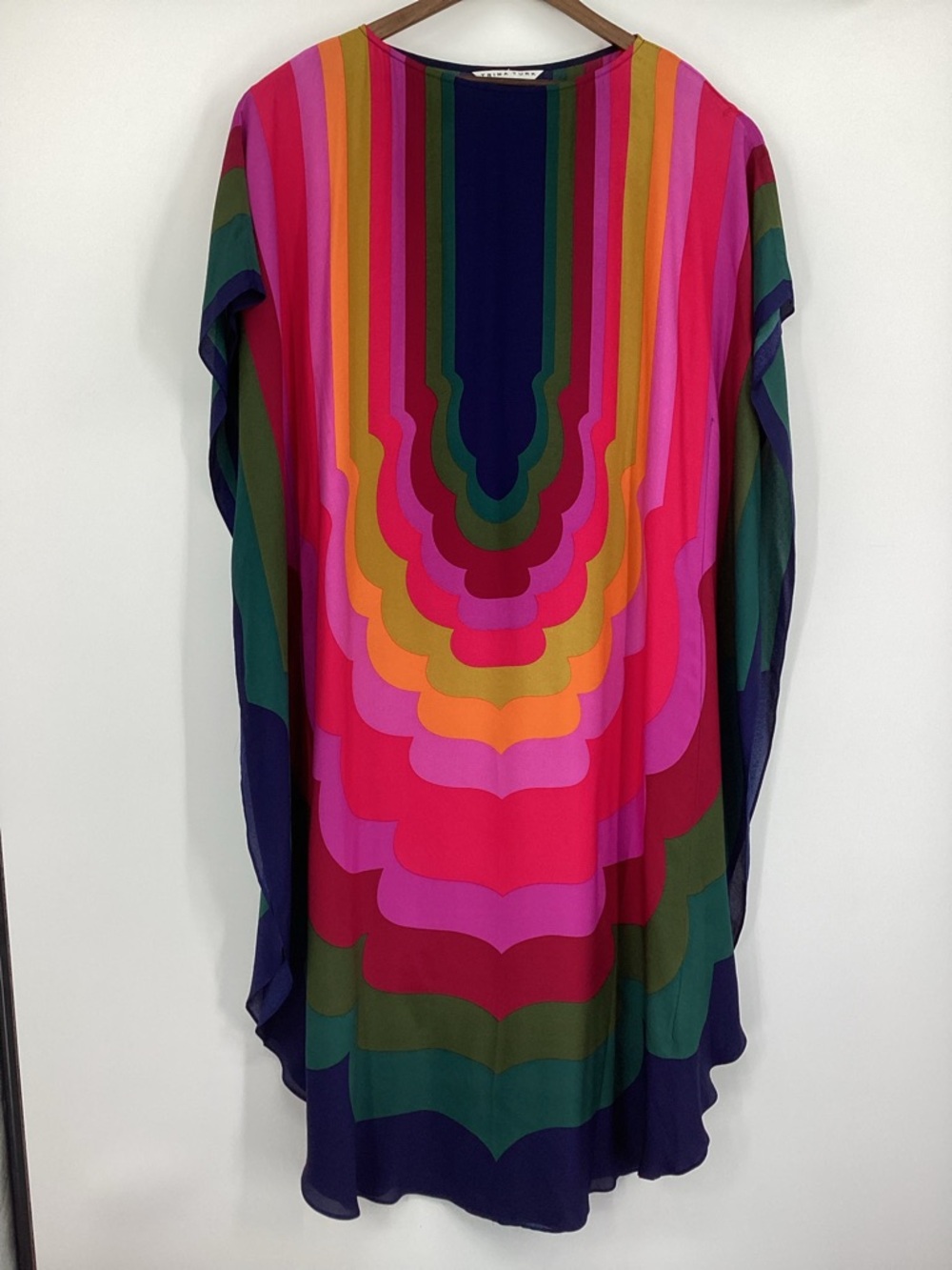Trina Turk Rainbow stripped  Kaftan Dress - Picture 3 of 9